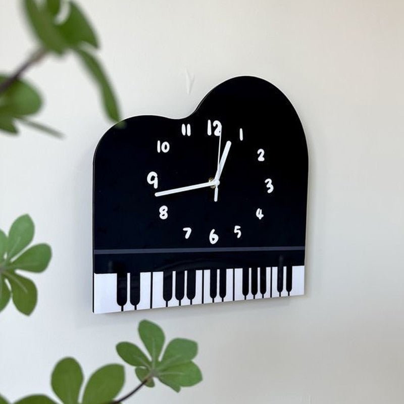 Modern Quartz 'Piano' Wall Clock - The House Of BLOC