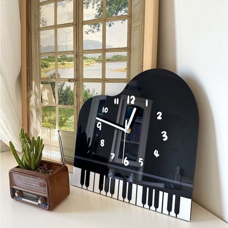 Modern Quartz 'Piano' Wall Clock - The House Of BLOC