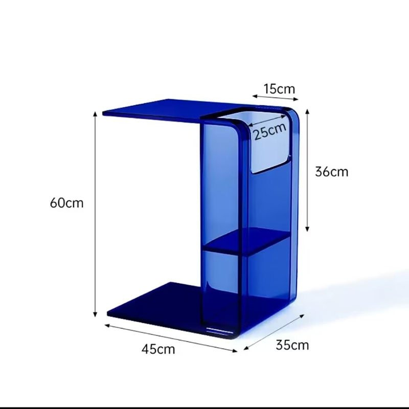 Modern Style Transparent Sofa Side Table - The House Of BLOC