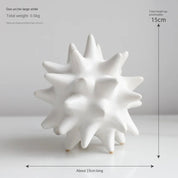 Monochrome Ceramic Sea Urchin Ornament - The House Of BLOC