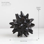 Monochrome Ceramic Sea Urchin Ornament - The House Of BLOC