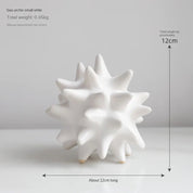 Monochrome Ceramic Sea Urchin Ornament - The House Of BLOC