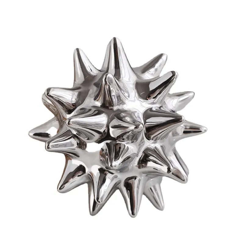 Monochrome Ceramic Sea Urchin Ornament - The House Of BLOC
