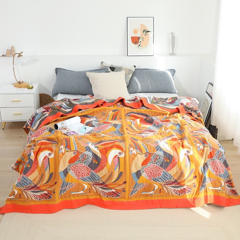 Nordic Boho Cotton Throw Blanket - The House Of BLOC