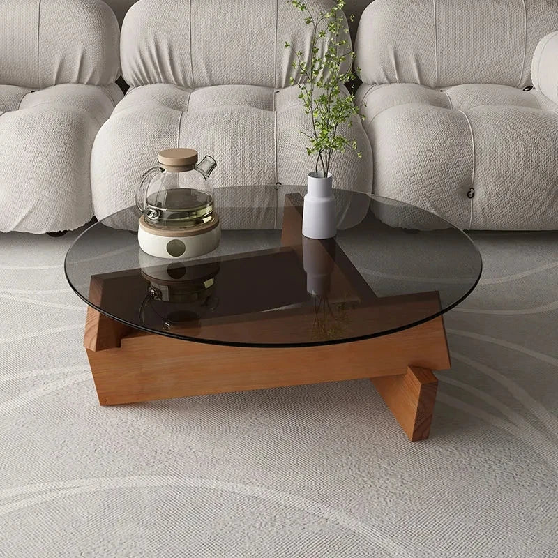 Nordic Creative Solid Wood Coffee Table - The House Of BLOC