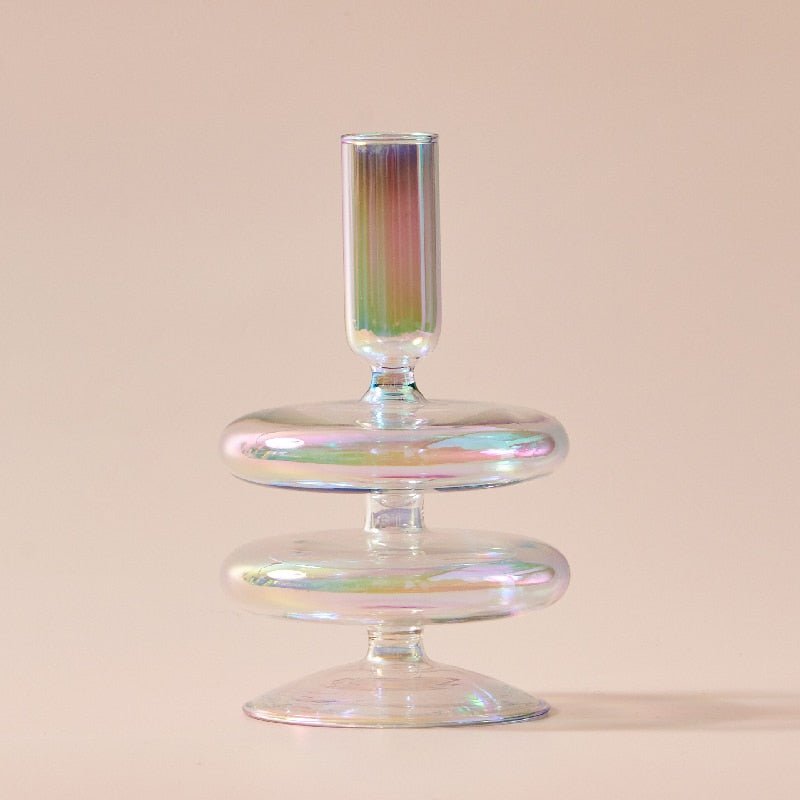 Nordic Iridescent Candle Holders - The House Of BLOC
