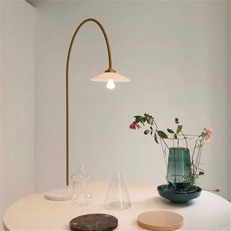 Nordic Style Long Pole Rotary Swing Arm Light - The House Of BLOC