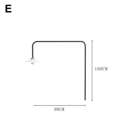 Nordic Style Long Pole Rotary Swing Arm Light - The House Of BLOC