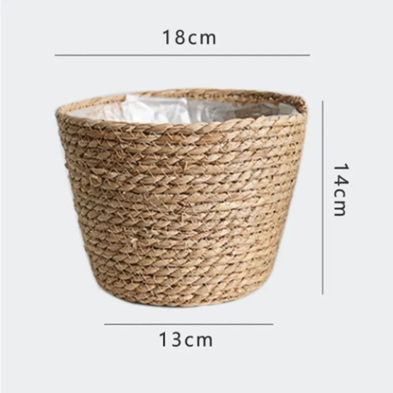 Nordic Woven Flower Plant Basket - The House Of BLOC