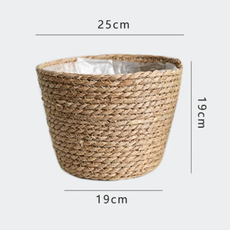 Nordic Woven Flower Plant Basket - The House Of BLOC