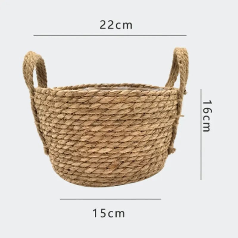 Nordic Woven Flower Plant Basket - The House Of BLOC