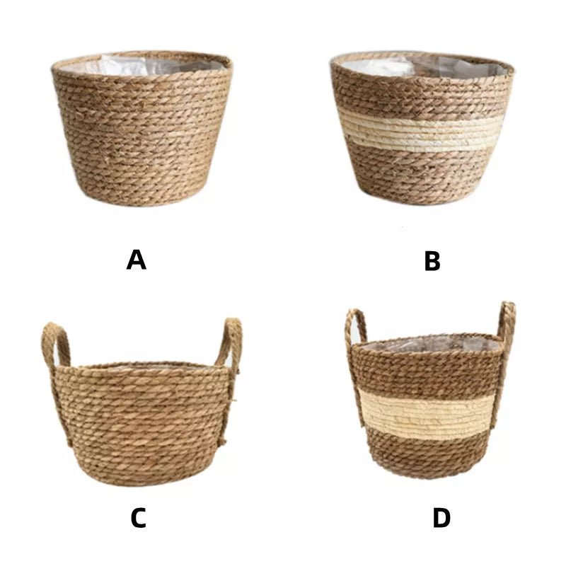 Nordic Woven Flower Plant Basket - The House Of BLOC