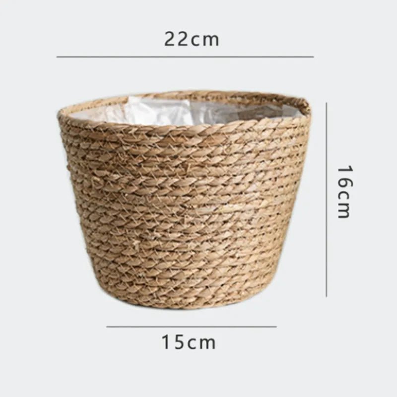 Nordic Woven Flower Plant Basket - The House Of BLOC