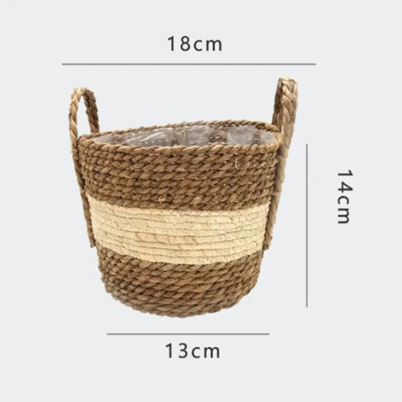 Nordic Woven Flower Plant Basket - The House Of BLOC