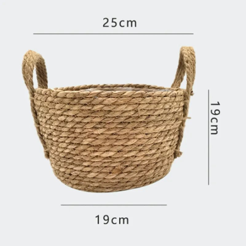 Nordic Woven Flower Plant Basket - The House Of BLOC