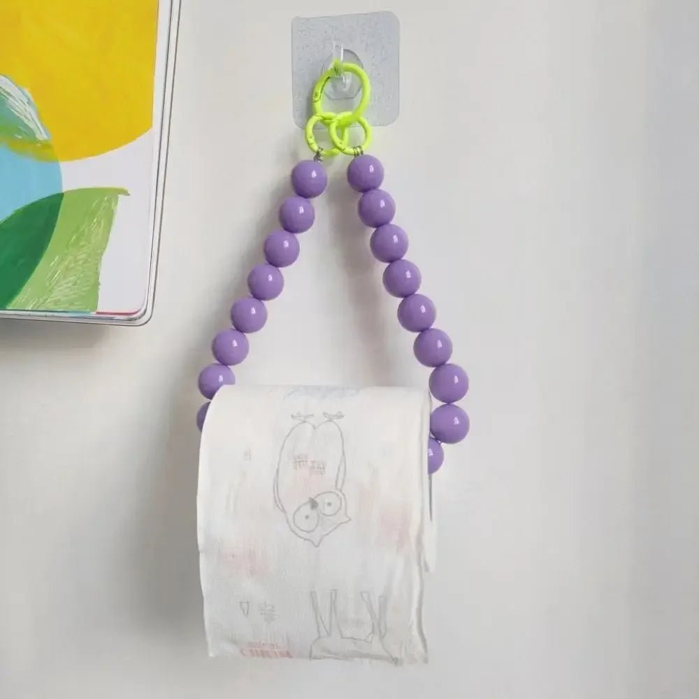Novelty Beaded Hanging Toilet Roll Holder - The House Of BLOC