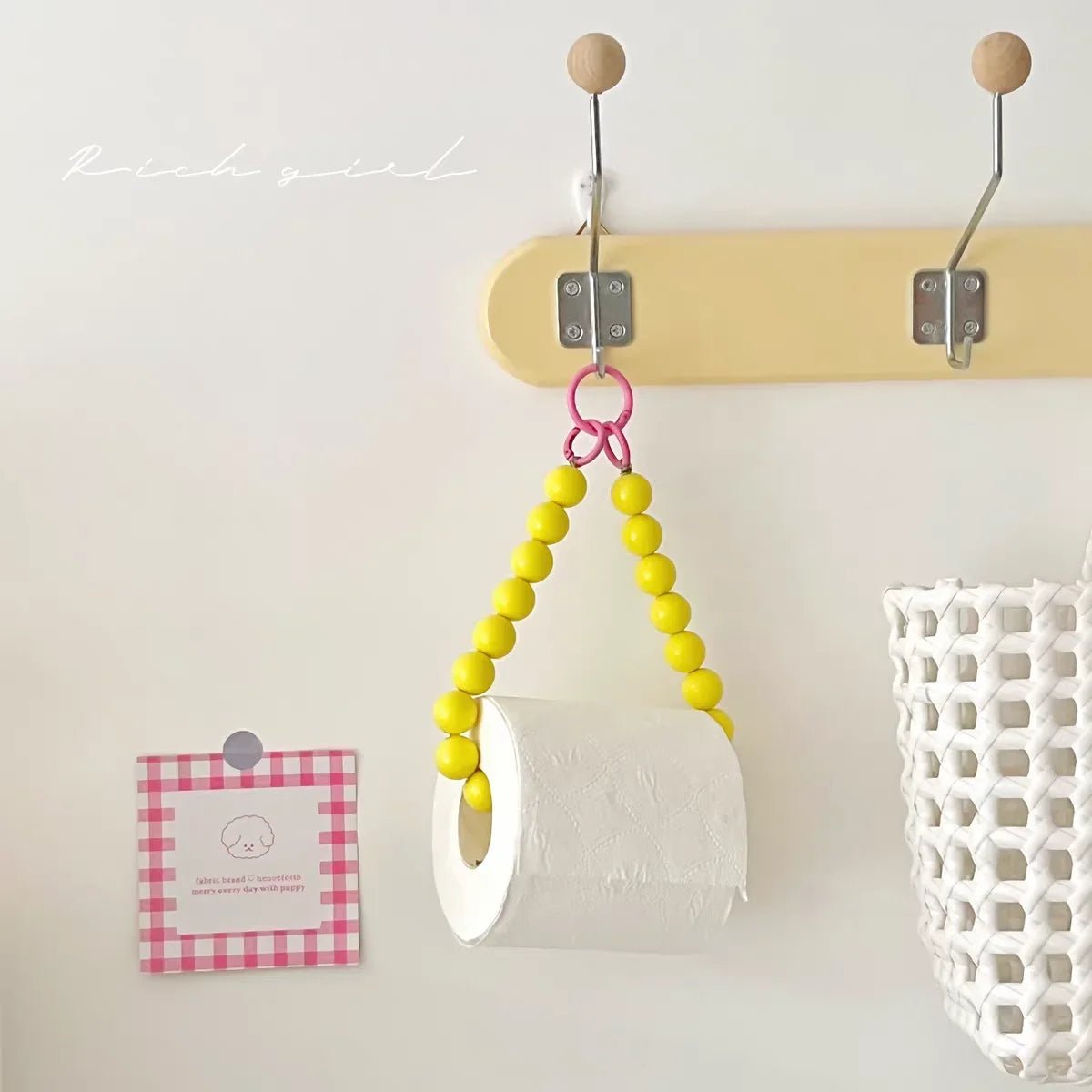 Novelty Beaded Hanging Toilet Roll Holder - The House Of BLOC