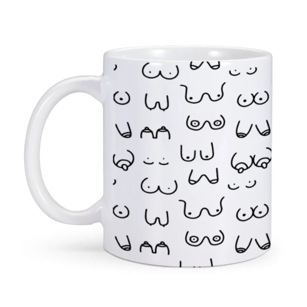 Novelty Funny Boobs Ceramic Coffee Mug - The House Of BLOC