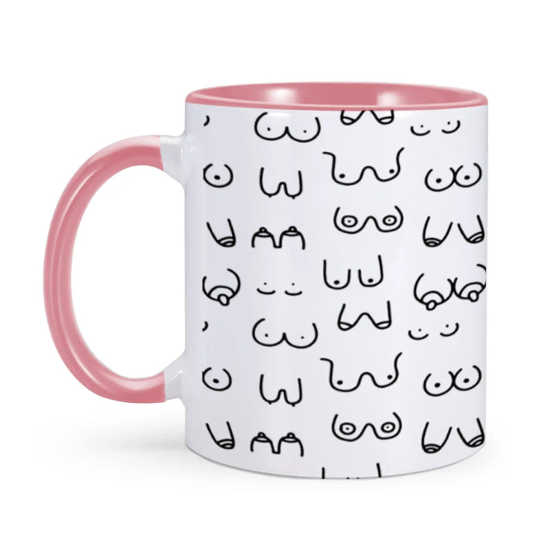 Novelty Funny Boobs Ceramic Coffee Mug - The House Of BLOC