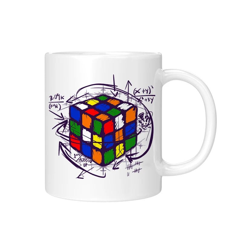 Novelty Puzzle Cube Ceramic Coffee Mug - The House Of BLOC