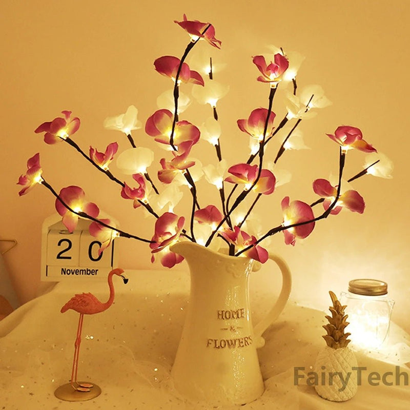 Orchid Branch LED Fairy Light Garland - The House Of BLOC