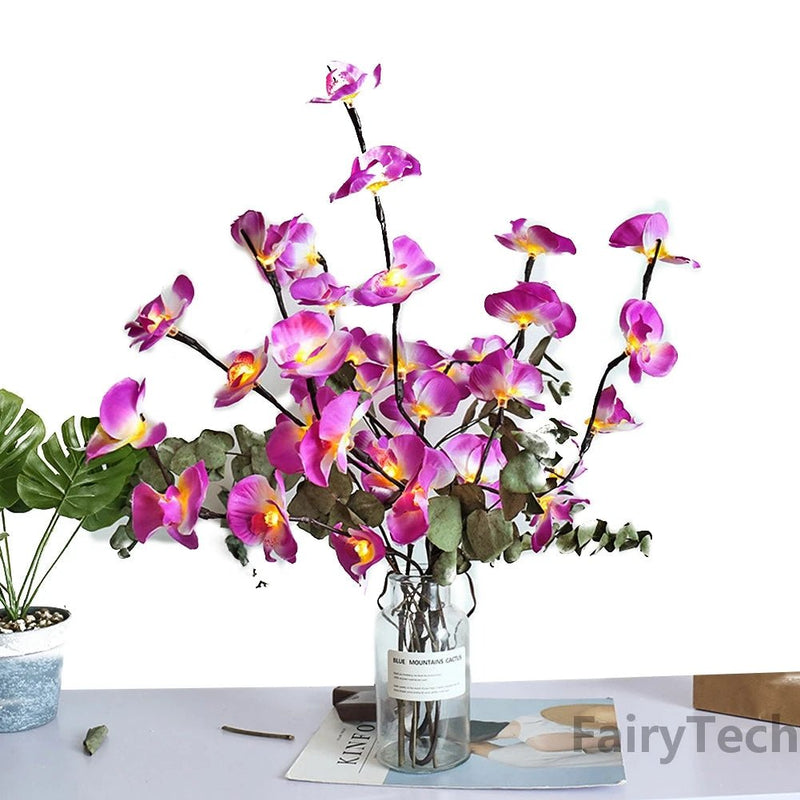 Orchid Branch LED Fairy Light Garland - The House Of BLOC