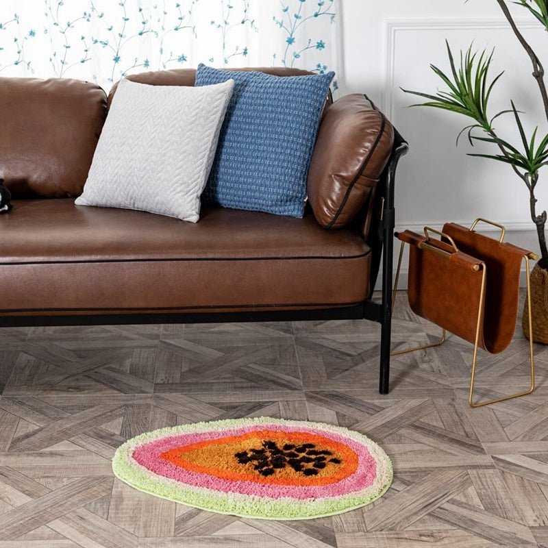 Passion Fruit Shaped Cartoon Style Rug - The House Of BLOC