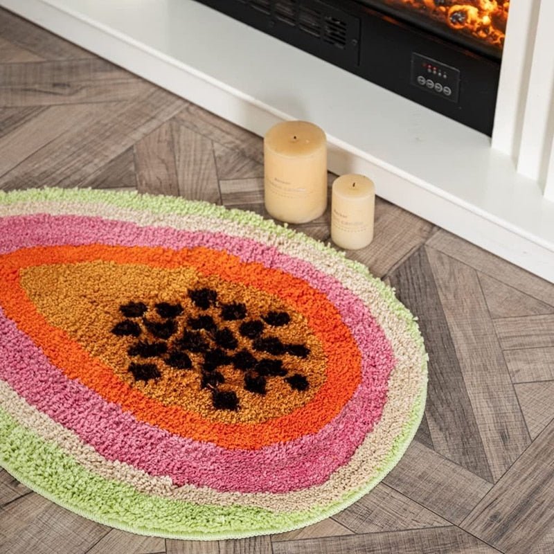 Passion Fruit Shaped Cartoon Style Rug - The House Of BLOC