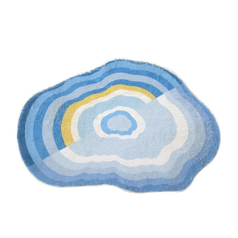Pastel Cloud Shaped Soft Living Room Rug - The House Of BLOC
