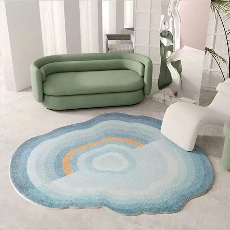 Pastel Cloud Shaped Soft Living Room Rug - The House Of BLOC