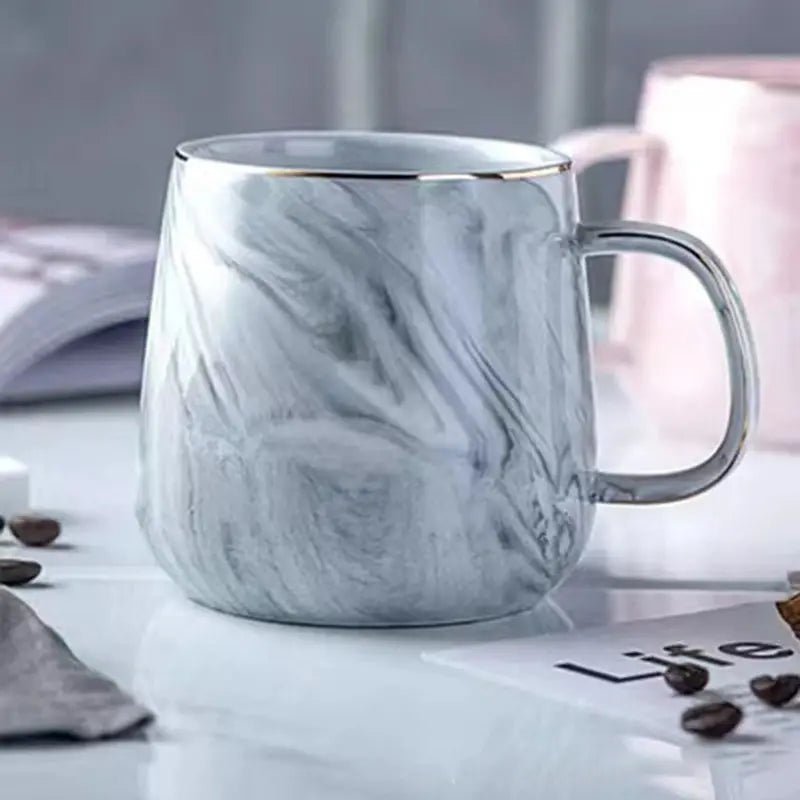 Pastel Colour Marble Ceramic Coffee Cup - The House Of BLOC