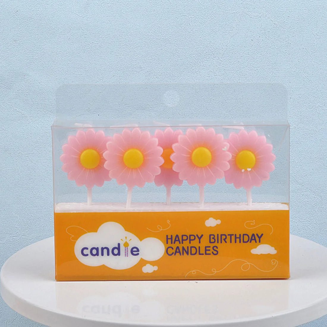 Pastel Coloured Daisy Flower Candle Set - The House Of BLOC