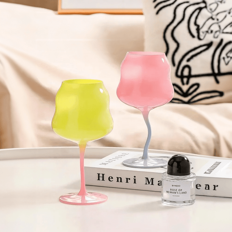 Pastel Coloured Wine Glass - The House Of BLOC
