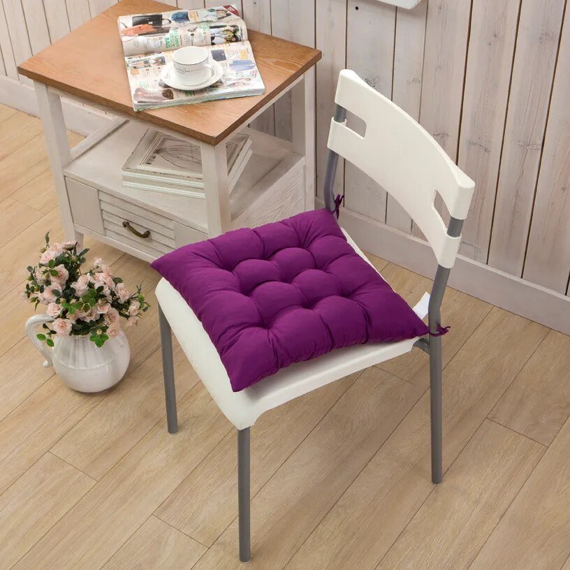 Pearl Cotton Square Chair Cushion - The House Of BLOC