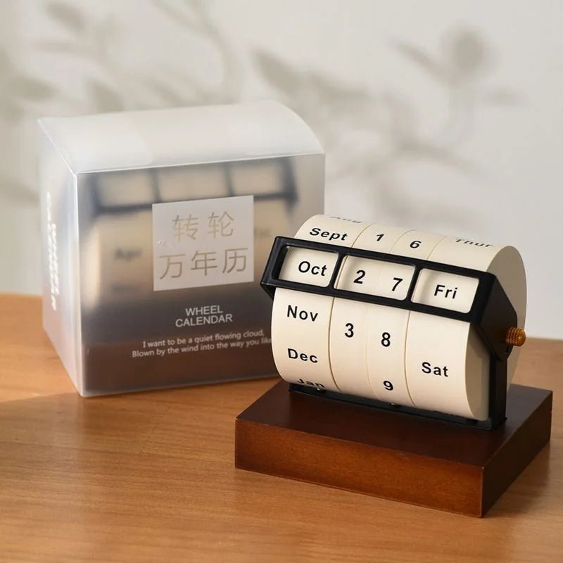 Perpetual Wheel Desk Calendar - The House Of BLOC