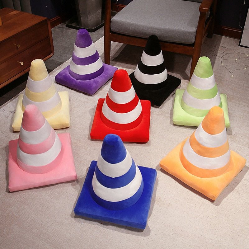 Plush 'Traffic Cone' Cosy Cushion - The House Of BLOC