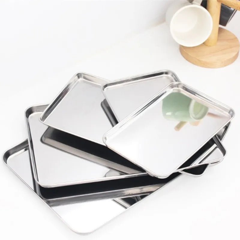 Practical Stainless Steel Food Display Tray - The House Of BLOC