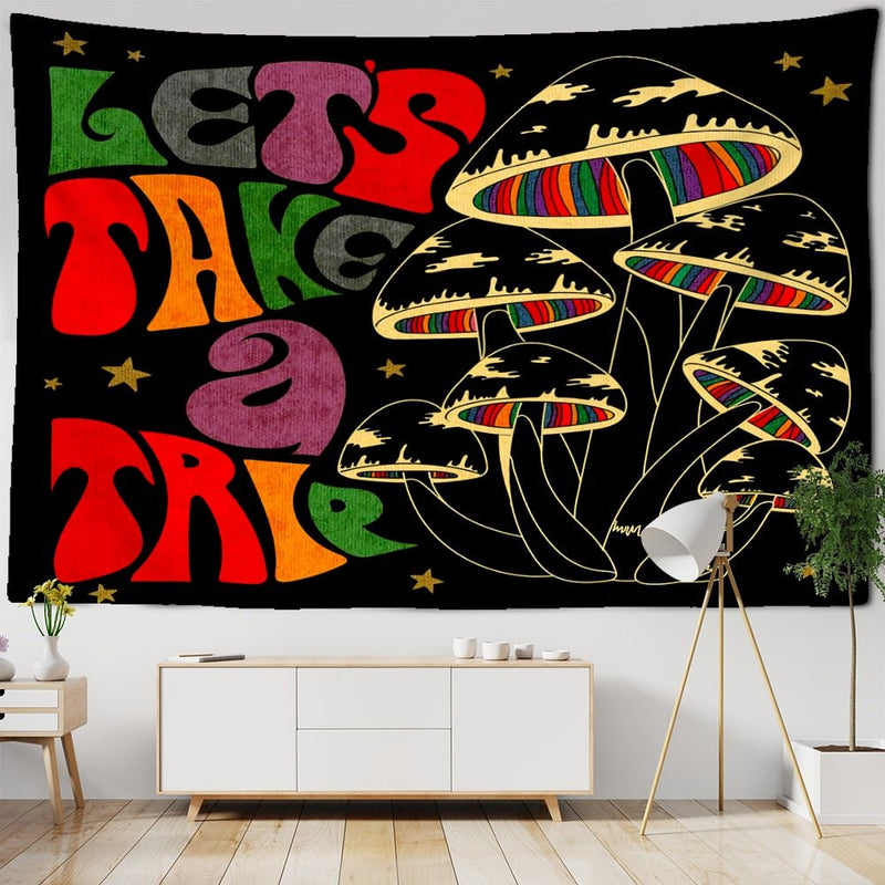 Psychedelic Bohemian Style Tapestry Wall Hanging - The House Of BLOC