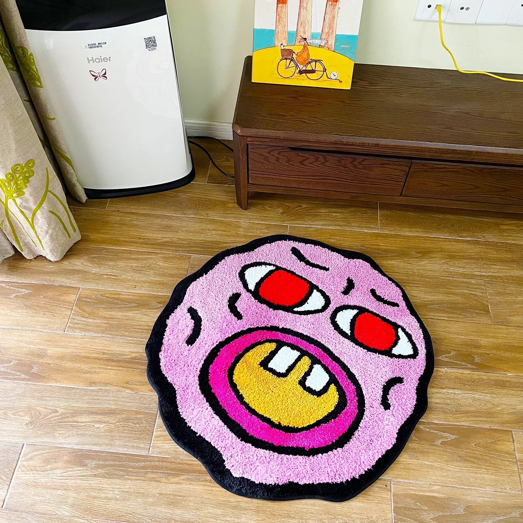 Quirky Cherry Bomb Pink Tufted Rug - The House Of BLOC