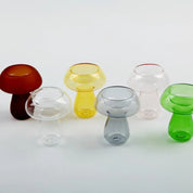 Quirky Glass Mushroom Shape Candle Holder - The House Of BLOC