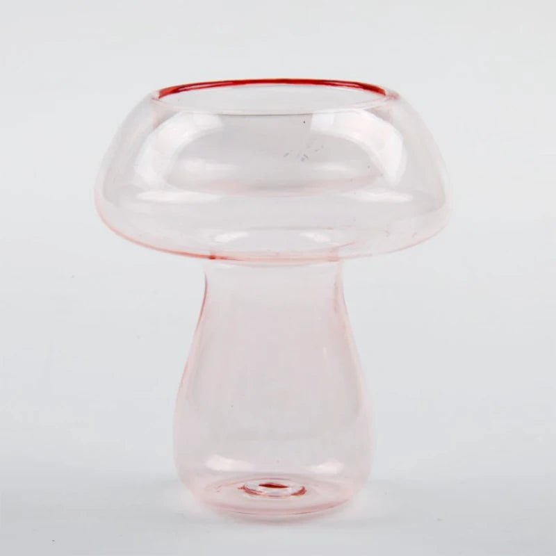Quirky Glass Mushroom Shape Candle Holder - The House Of BLOC