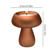 Quirky Glass Mushroom Shape Candle Holder - The House Of BLOC