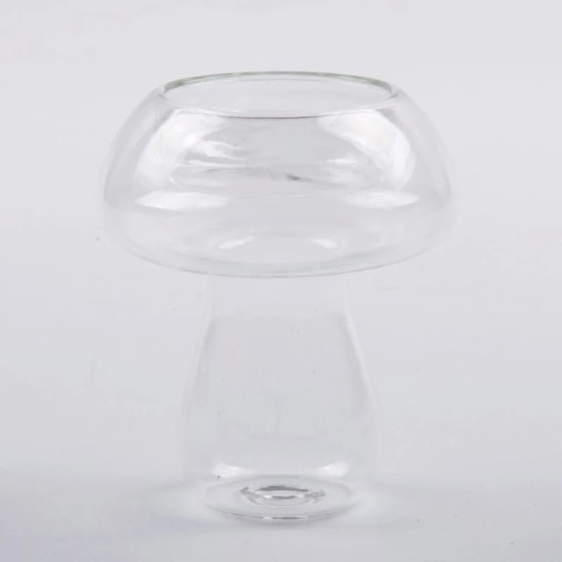 Quirky Glass Mushroom Shape Candle Holder - The House Of BLOC