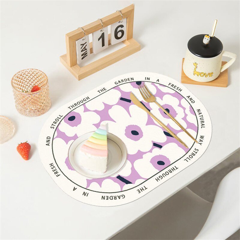 Rectangular Geometric Pattern Placemat - The House Of BLOC