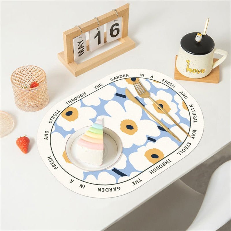 Rectangular Geometric Pattern Placemat - The House Of BLOC
