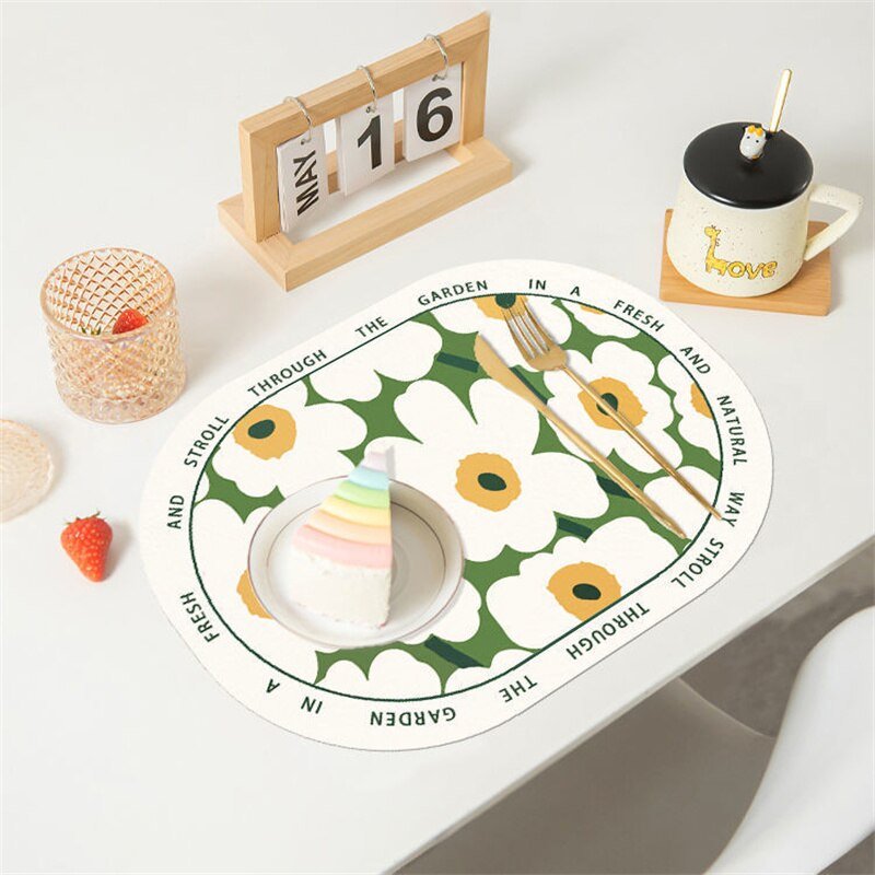 Rectangular Geometric Pattern Placemat - The House Of BLOC