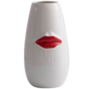 Red Lips Porcelain Vase - The House Of BLOC