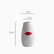Red Lips Porcelain Vase - The House Of BLOC