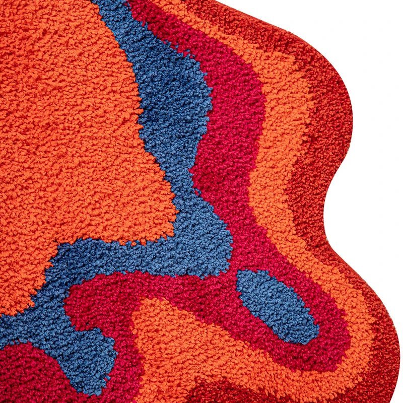 Retro 70's Style Psychedelic Groovy Rug - The House Of BLOC