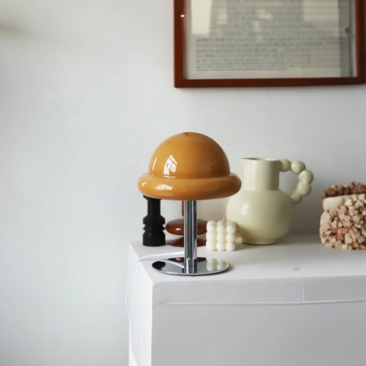 Retro Mushroom Glass Table Lamp - The House Of BLOC